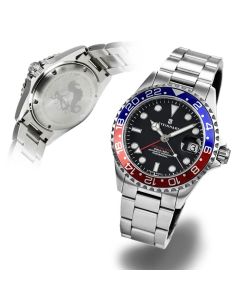 Ocean 39 GMT BLUE-RED Taucheruhr mit extrem hoher Belastbarkeit | Steinhart Watches 