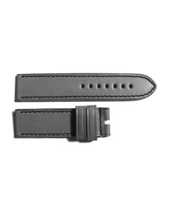 Armband Grau mit schwarzer Naht Größe M