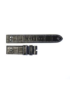  Fliegerband schwarz mit Krokoprägung Größe M
