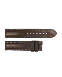 Armband dunkelbraun mit grauer Naht Größe L