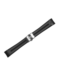 Kautschukband 20 mm für Ocean 39 mit Schließe Stahl