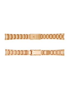 Stahlband 20x16 mm pink gold ohne Bandanstöße Mittelglied poliert