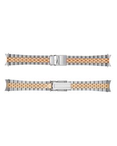 Stahlband bicolor satiniert 22x18 mm fünfreihig inkl. Bandanstöße