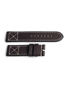 Armband dunkelbraun mit Kreuznaht Größe M
