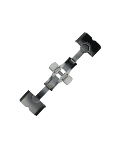 Faltschließe black pvd 22 mm für Kautschukband  