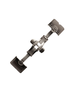 Faltschließe Edelstahl 22 mm für Kautschukband 24 mm