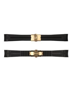 Kautschukband 22 mm für Ocean 42 mit Schließe gelbgold