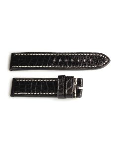 Band Handmade Lousiana Alligator Größe S mit weißer Naht 