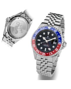 STEINHART Ocean One GMT BLUE-RED.2 Ceramic | Taucheruhr