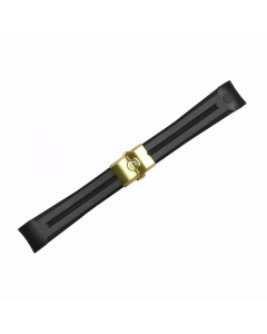 Kautschukband 20 mm für Ocean 39 mit Schließe gelbgold