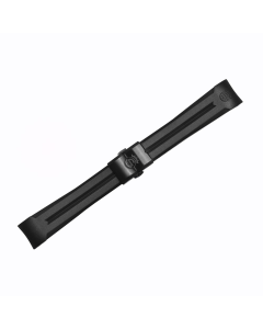 Kautschukband 20 mm für Ocean 39 mit Schließe schwarz