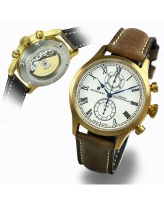 Marine-Chronograph Bronze Premium Römisch