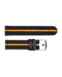 Natoband schwarz/orange
