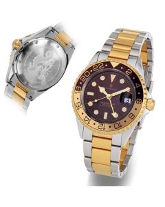 STEINHART Ocean One GMT two-tone Chocolate | Taucheruhr