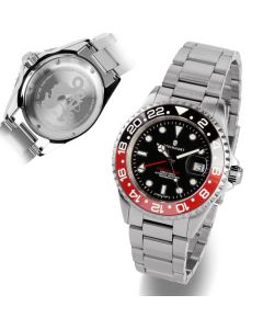 STEINHART Ocean One GMT BLUE-RED Ceramic | Taucheruhr