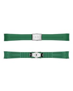 Kautschukband grün 20 mm für Ocean 39 mit Schließe Stahl