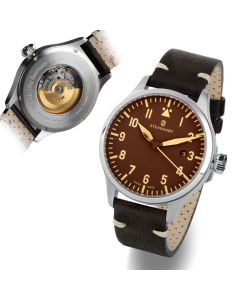 Nav B-Uhr 42 vintage brown A-Muster