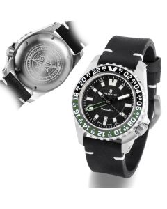 TRAVELLER GMT green Taucheruhr